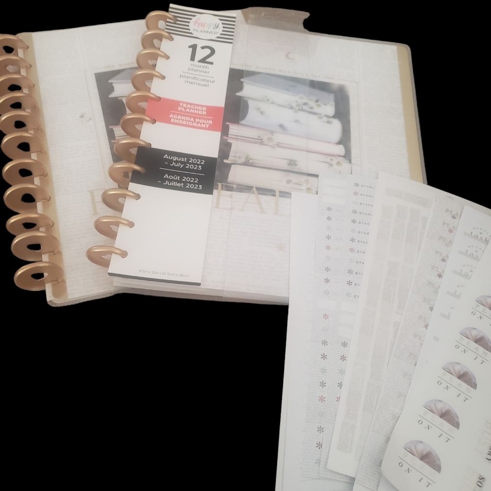 Happy Planner Modern Bookish teacher's lesson planner